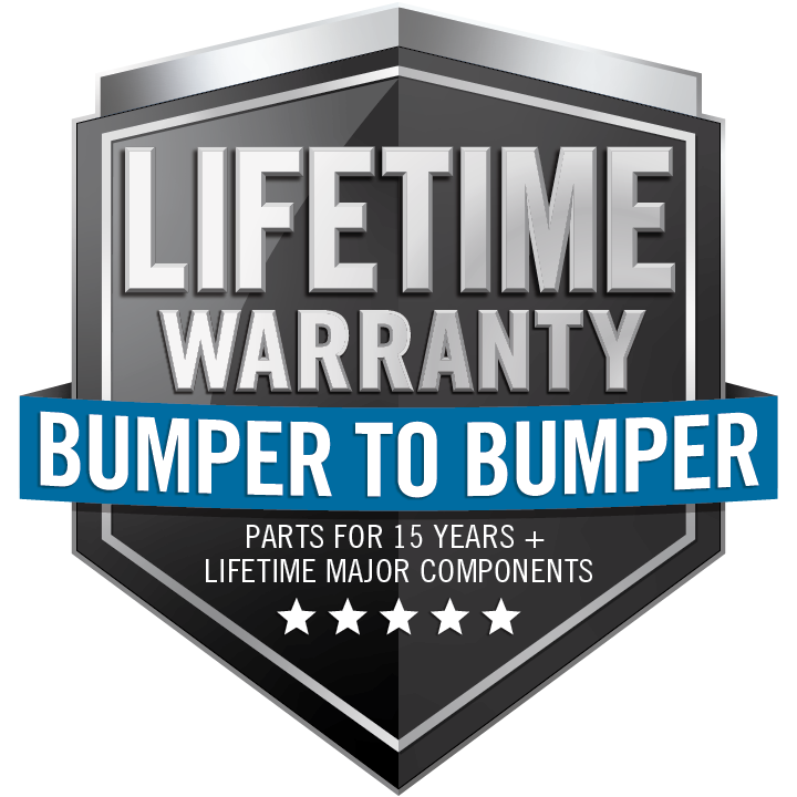 Lifetime Bumper to Bumper Warranty