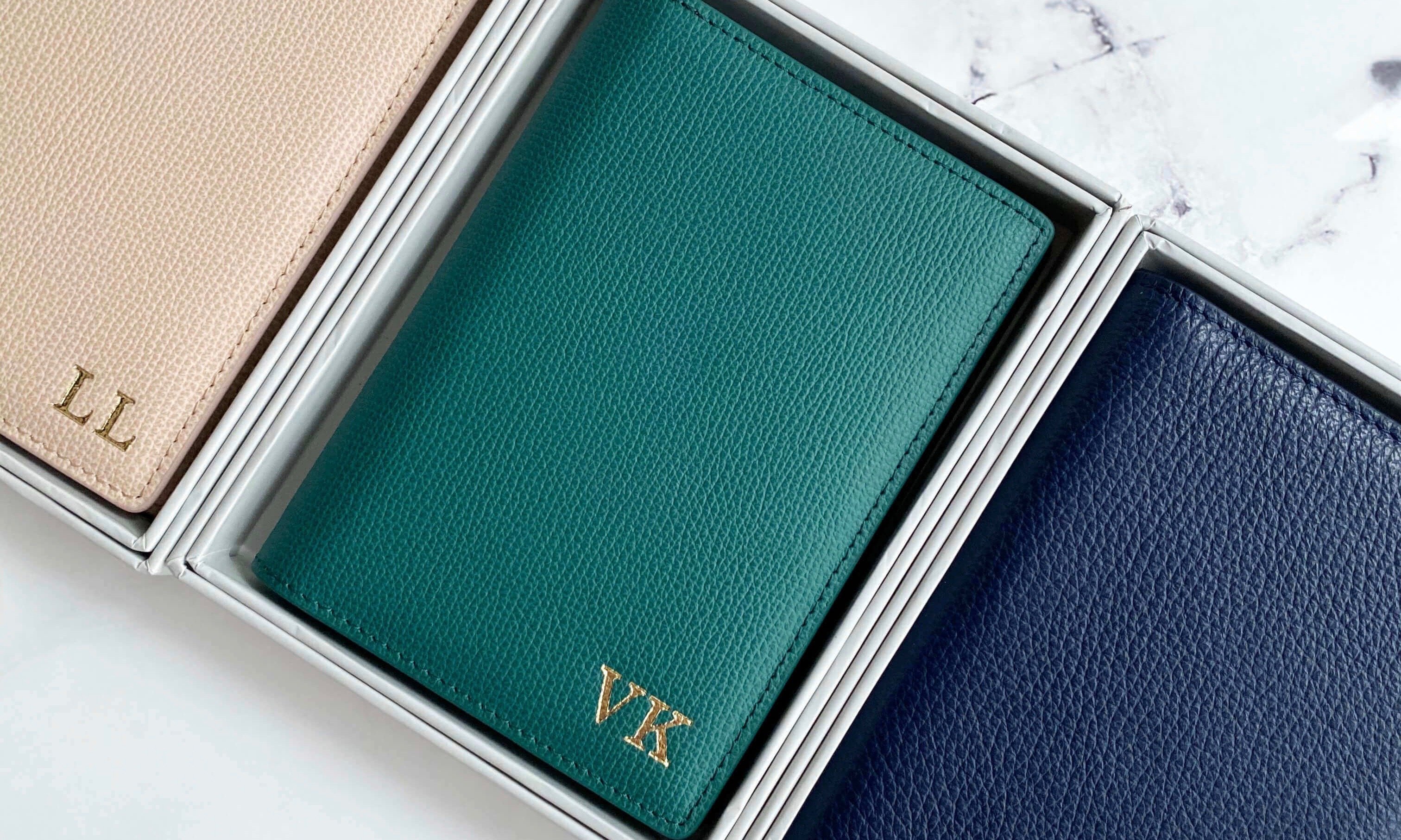 thumb-EARLE PASSPORT HOLDER - ROSE GOLD