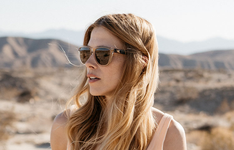 Sunglasses size on model