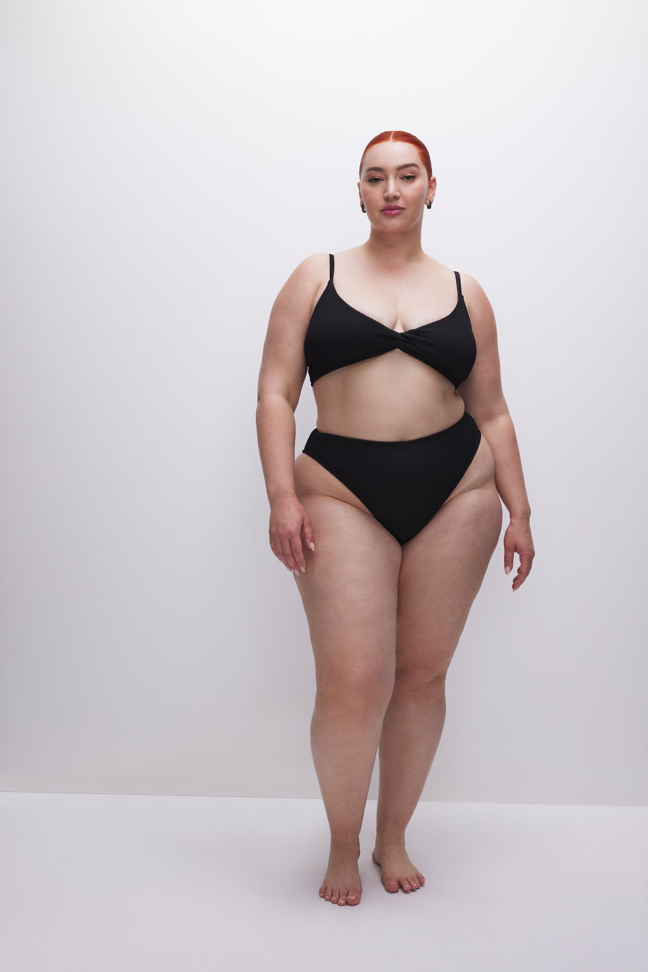 ALWAYS BETTER BIKINI CHEEKY in BLACK001 styled with our ALWAYS FITS TWIST BIKINI TOP in BLACK001, ALWAYS FITS SUPPORT BIKINI TOP in BLACK001, or ALWAYS FITS PERFECT FIT BIKINI TOP in BLACK001
