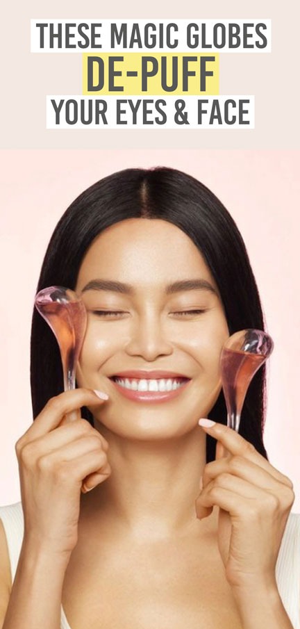 Jenny Patinkin Cryo Glow Globes - Beauty and the Boutique - these magic globes de-puff your eyes & face! 