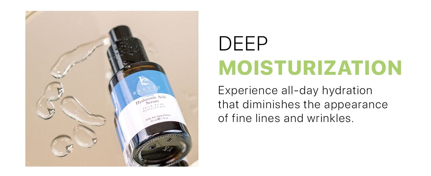 DEEP
MOISTURIZATION
Experience all-day hydration
that diminishes the appearance
of fine lines and wrinkles.