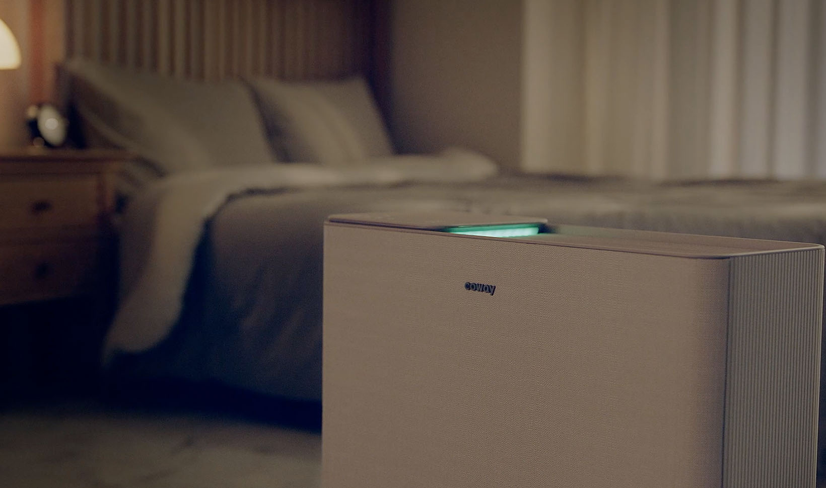 Airmega Icon Air Purifier in Bedroom