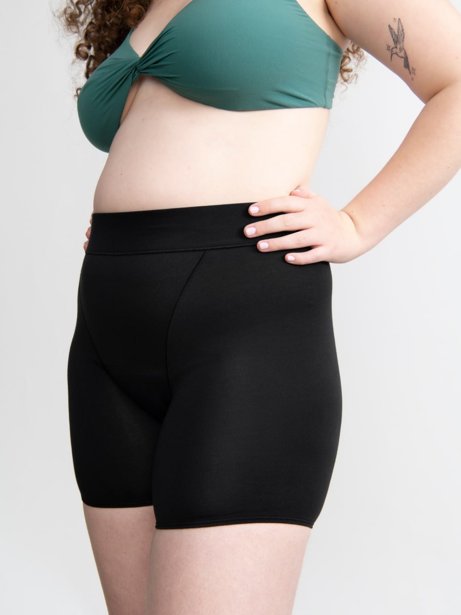 Person wearing a pair of Free-to-Flow Period Sleep Shorts