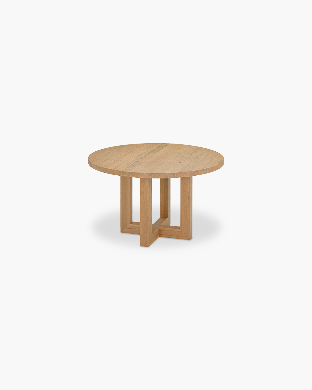 Oak Global Round Dining Table