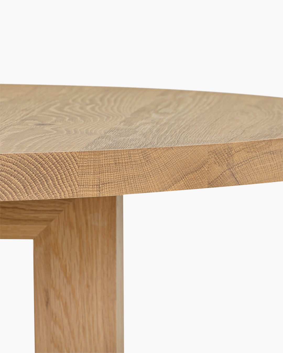 Oak Global Round Dining Table