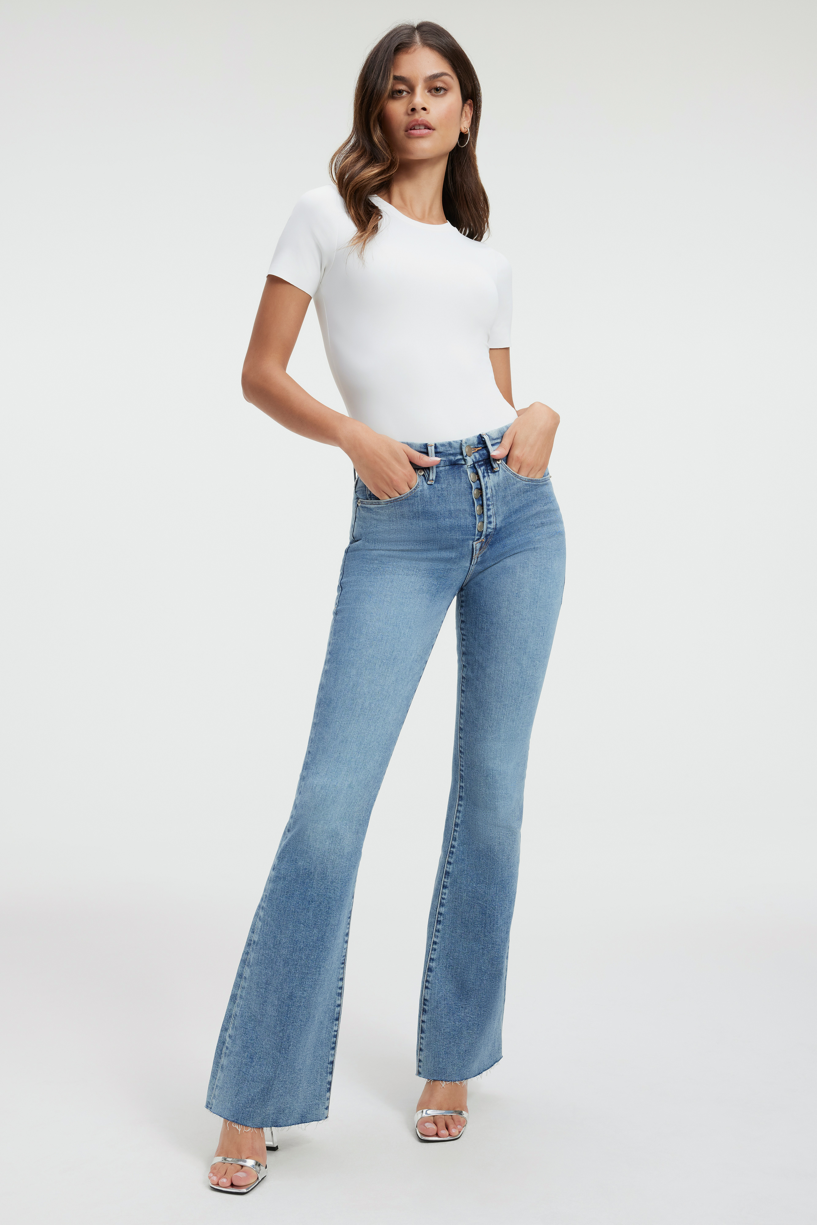 Styled with GOOD LEGS FLARE JEANS | INDIGO330
