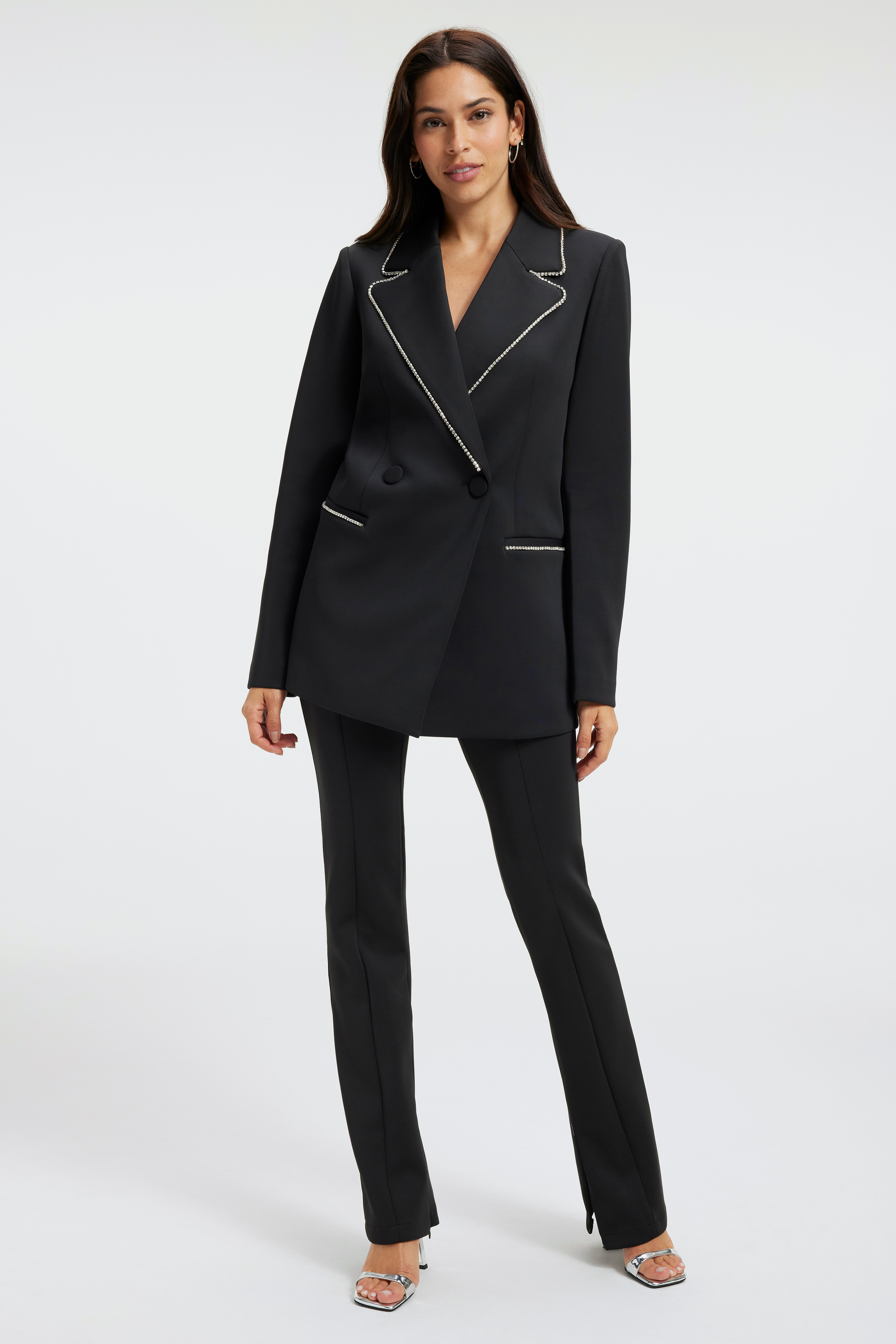 Styled with SCUBA DIAMOND BLAZER | BLACK001