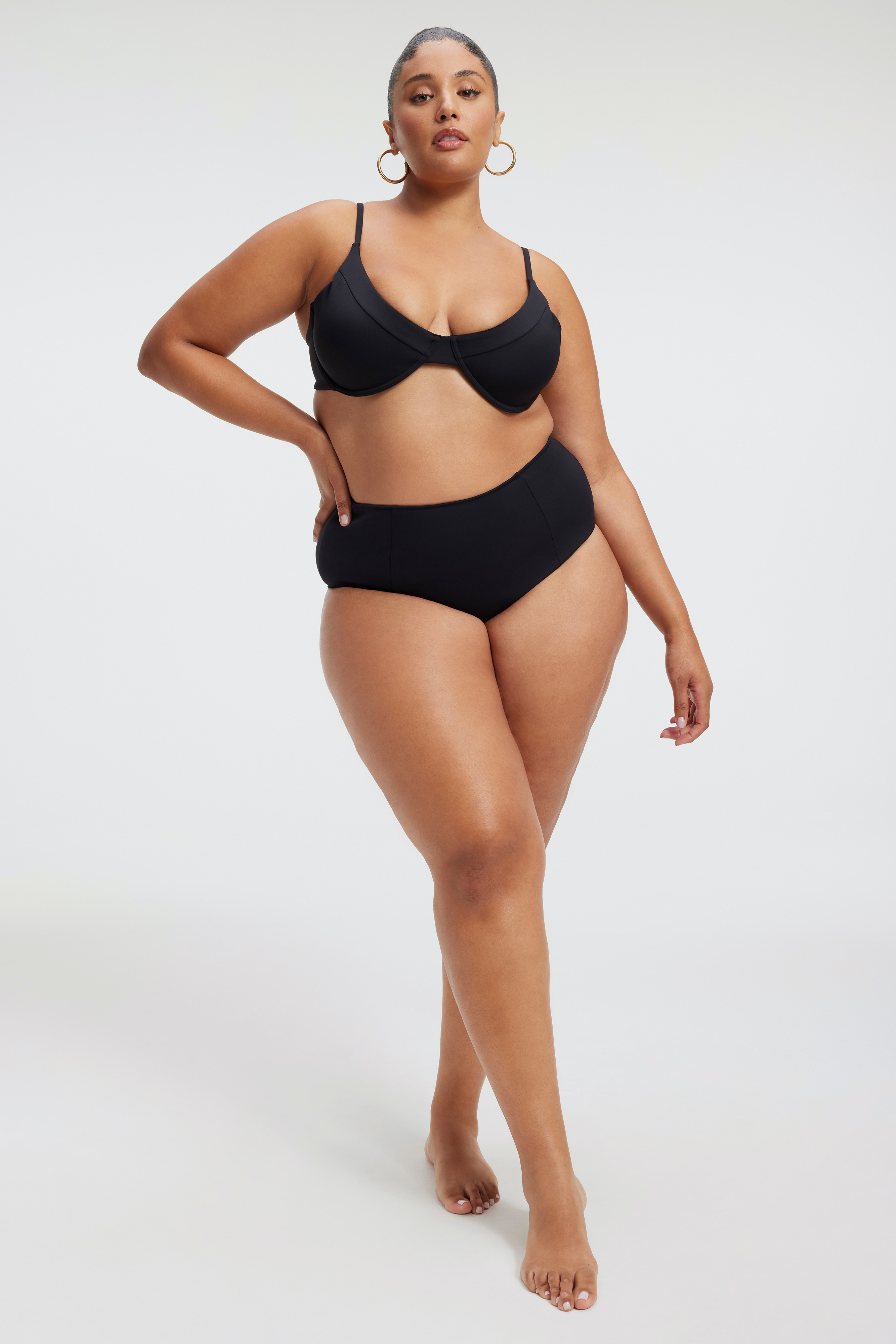 SCULPT BOY SHORT in BLACK001 styled with our SCULPT SWIM TANK in BLACK001, or SCULPT SWIM TEE in BLACK001