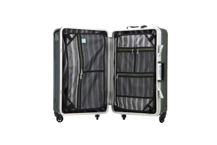 [シフレ] ハードフレーム スーツケース 双輪キャスター TSAロック搭載 SIF1065 60L 58 cm 4.4kg シボグリーン - 2