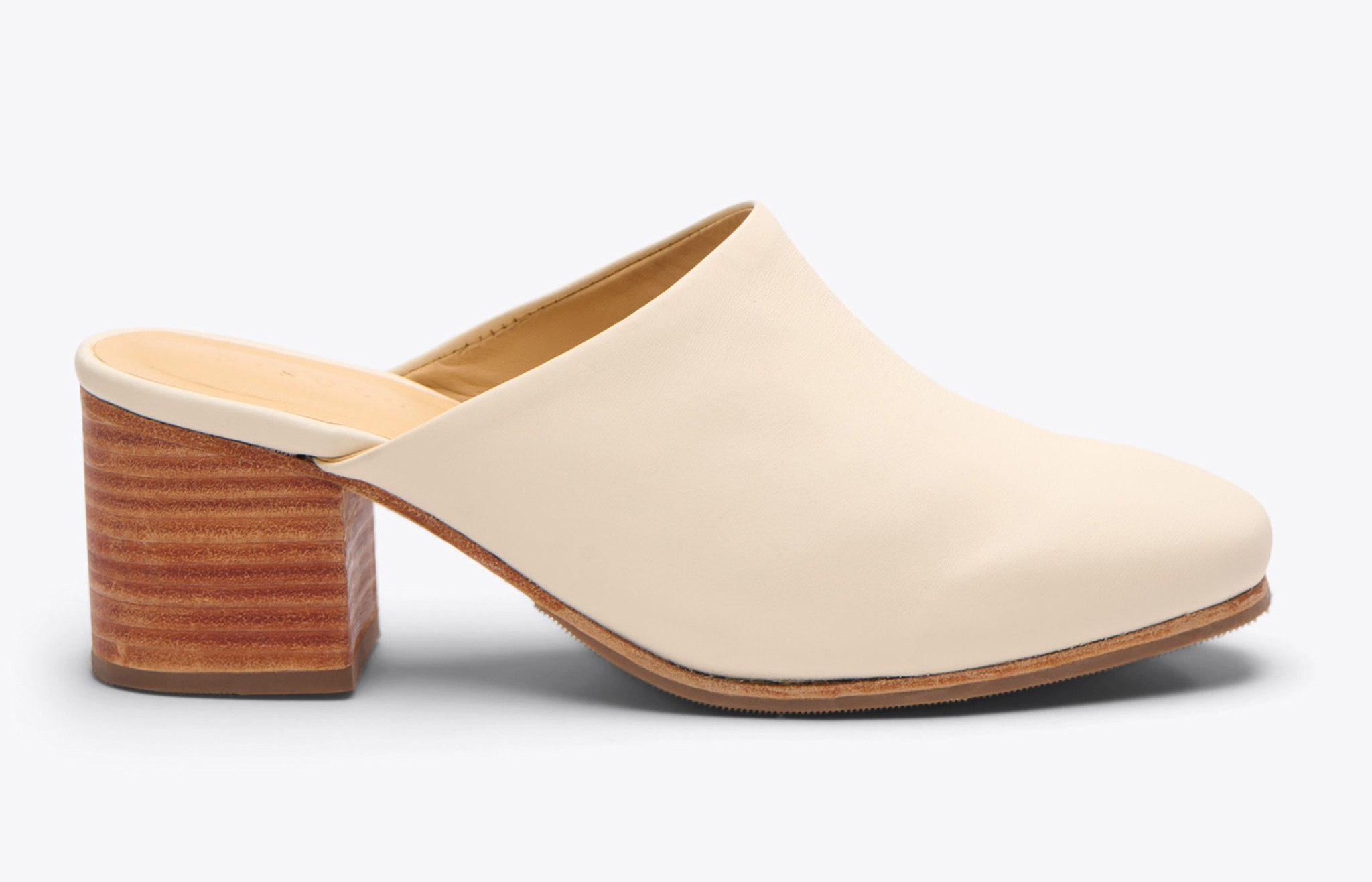 Nisolo All-Day Heeled Mule Bone - Every Nisolo product is built on the foundation of comfort, function, and design. 