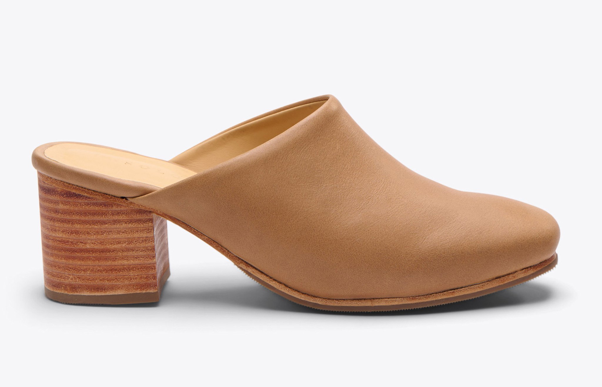 Nisolo All-Day Heeled Mule Almond - Every Nisolo product is built on the foundation of comfort, function, and design. 