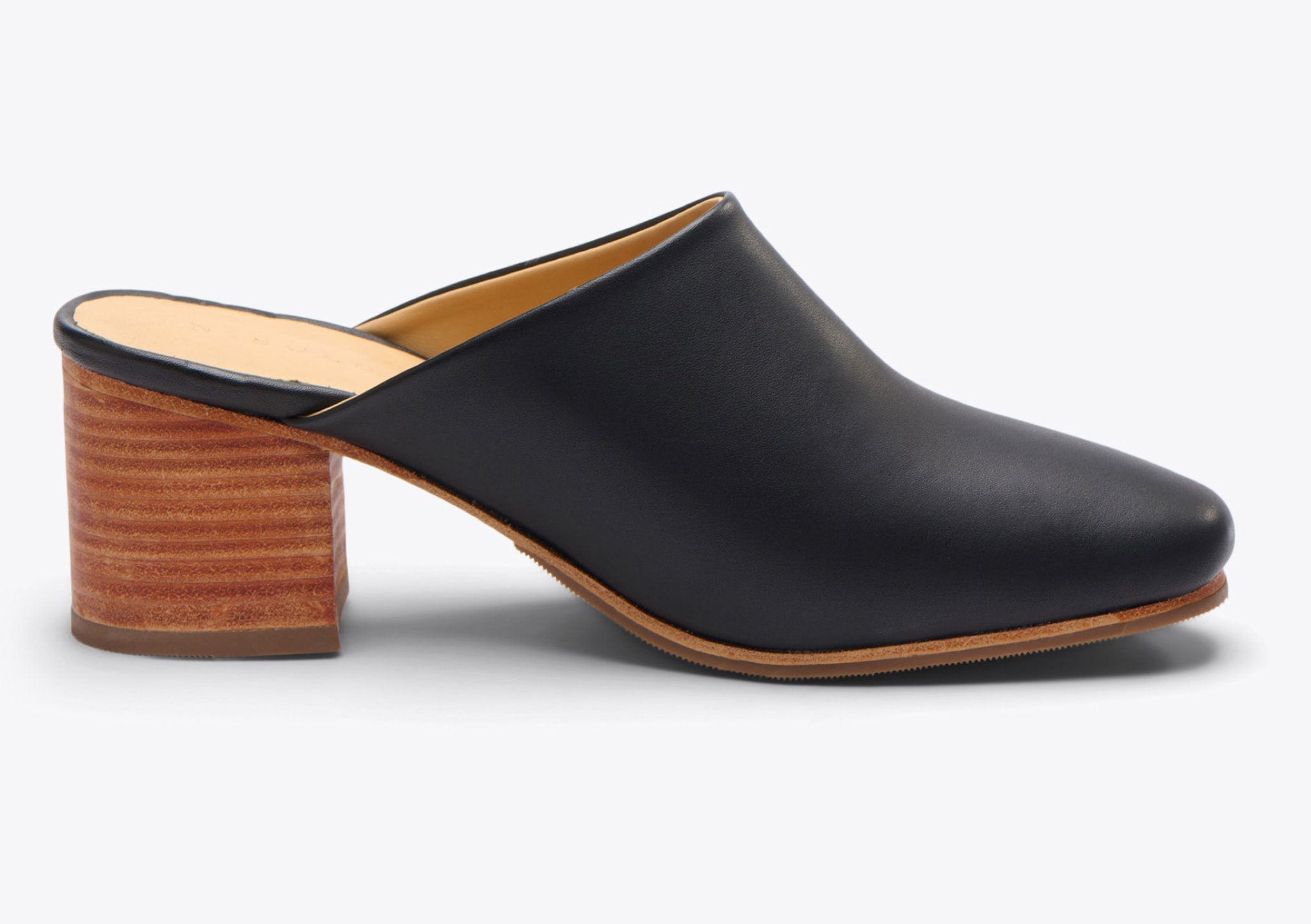 Nisolo All-Day Heeled Mule Black - Every Nisolo product is built on the foundation of comfort, function, and design. 