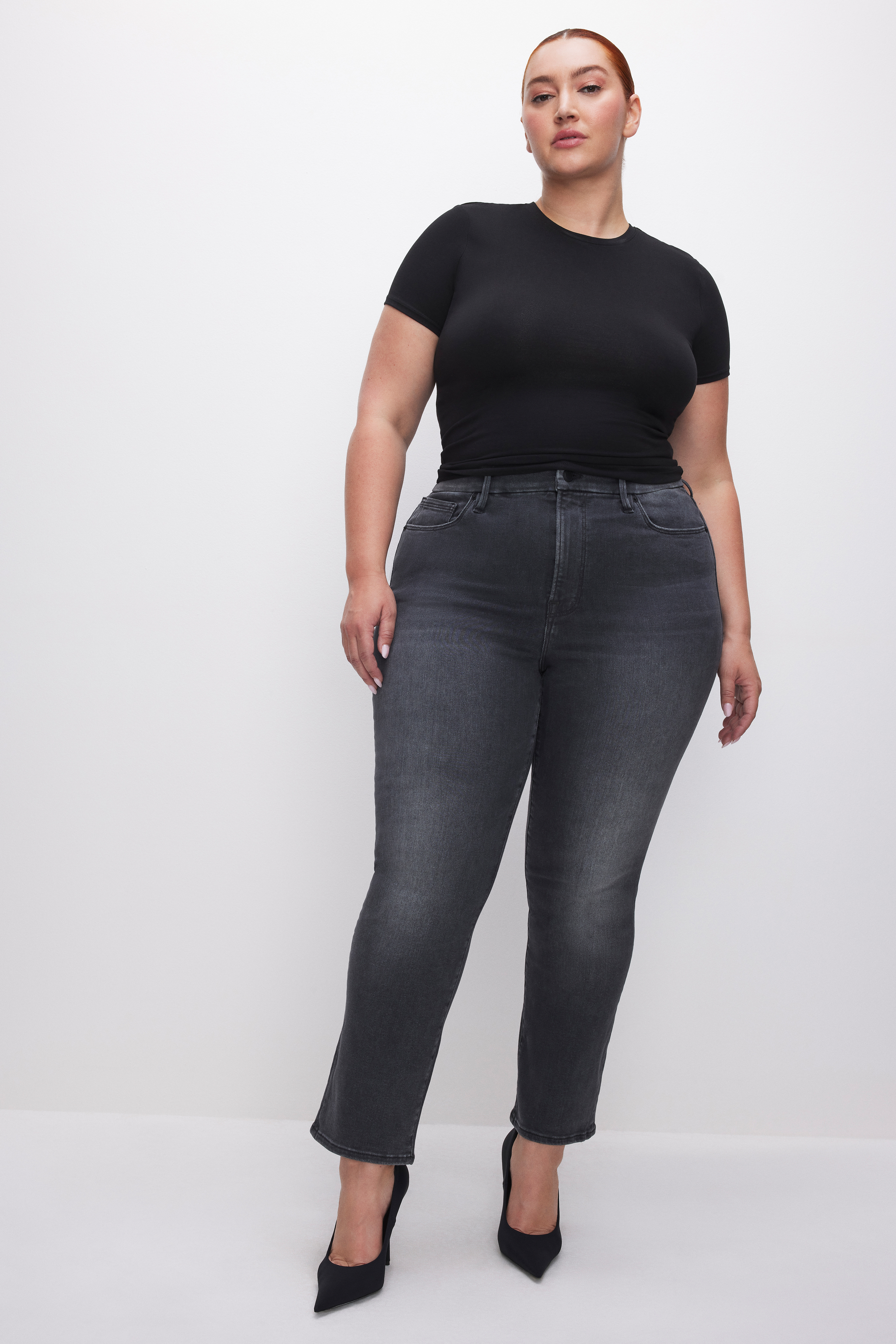 Styled with ALWAYS FITS GOOD LEGS STRAIGHT JEANS | BLACK253