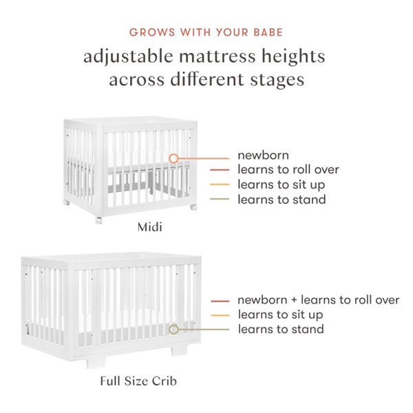 Babyletto Yuzu 8-in-1 Convertible Crib with All-Stages Conversion Kits