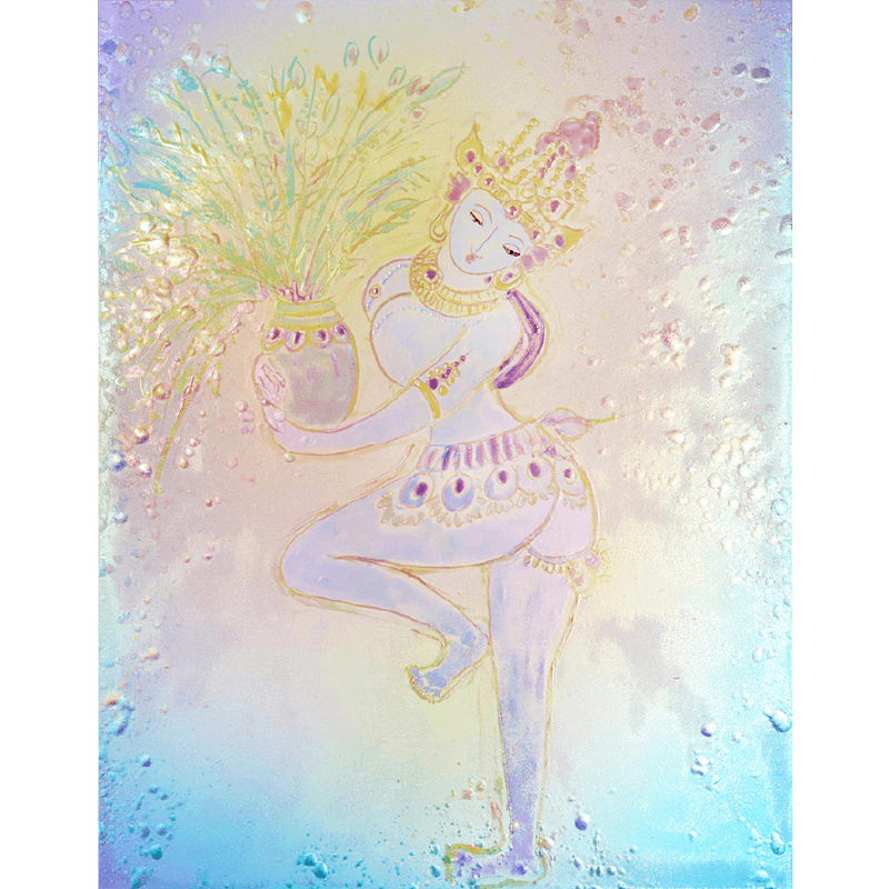 時の女神 祈りのポーズ」原画 本物 一点物 額付き 絵画 masa 時の女神 祈りのポーズ」原画 本物 一点物 額付き 絵画 masa