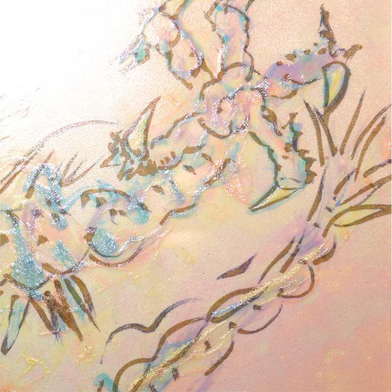 還暦記念作品】陶彩画 「謳歌」 – 草場一壽工房 Museum Shop