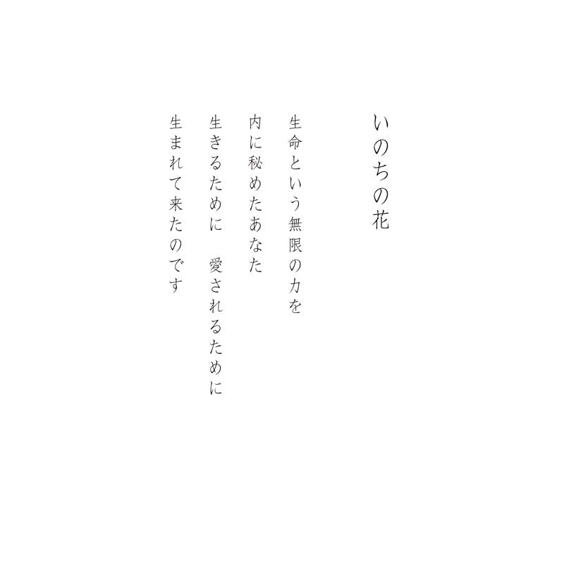複製画・デジタルシルクスクリーン「いのちの花」 – 草場一壽