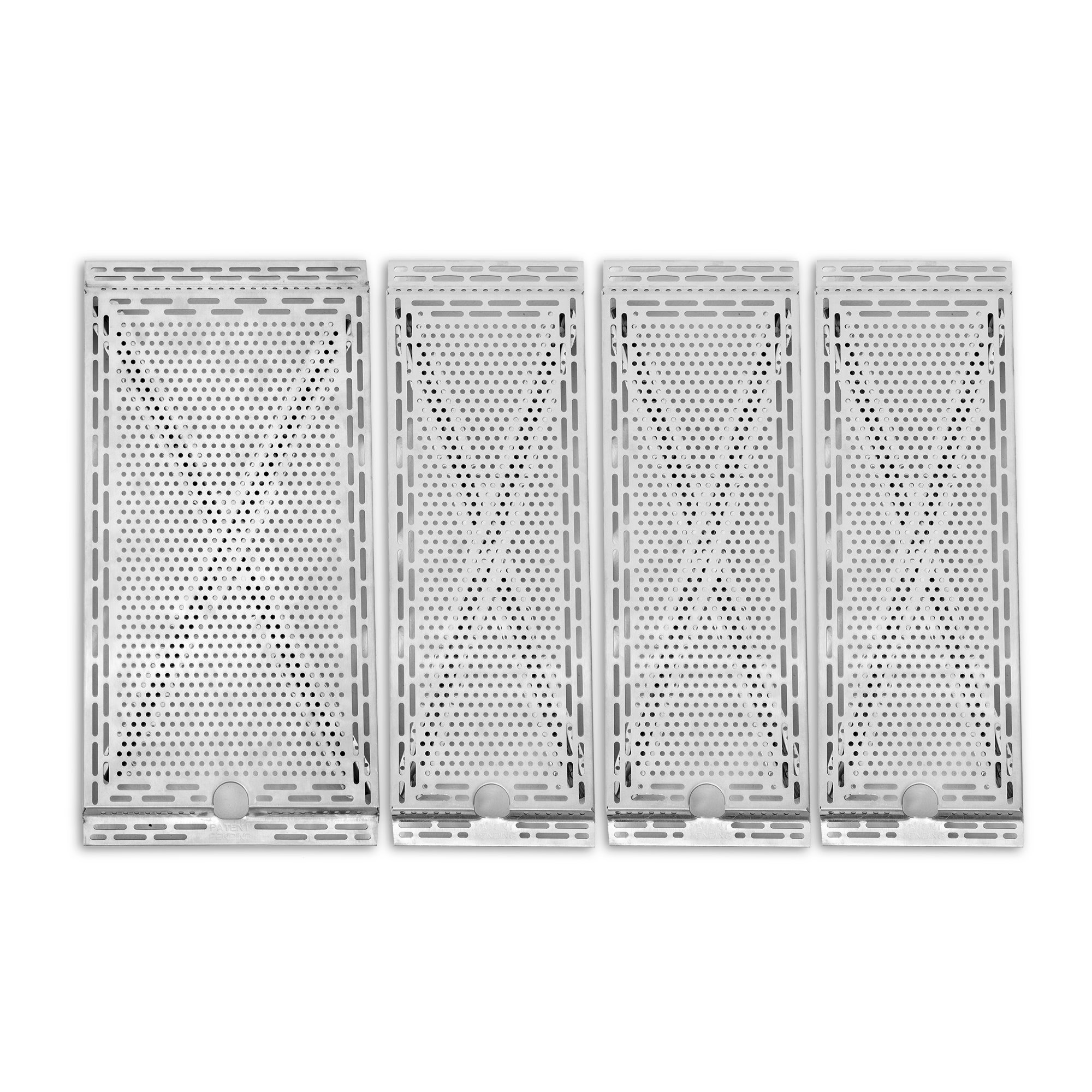 Four Stainless steel heat plates