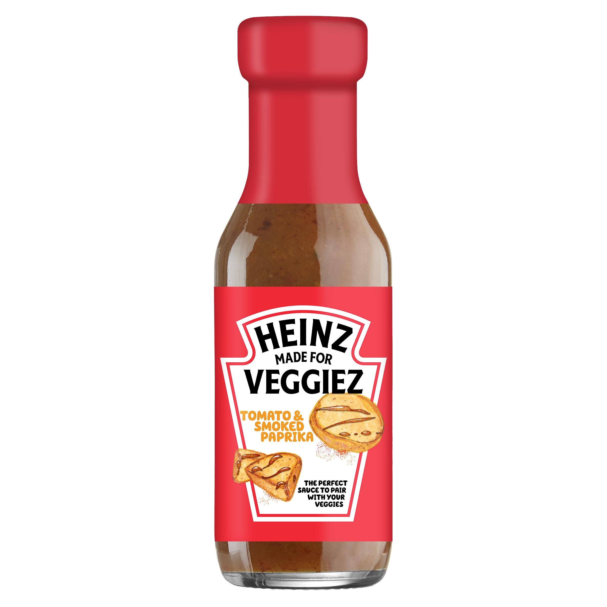 Photograph of Heinz Made For Veggiez Tomato & Paprika Sauce 250ml product