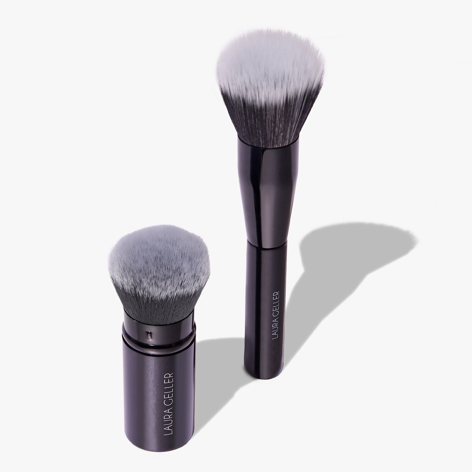Retractable Brush For Travel Makeup - 8 In 1 Travel Loose Powder Brush,  Angled Brush, Eyeshadow Brush, Beauty Sponge, Foundation Blending Lip Brush  Po
