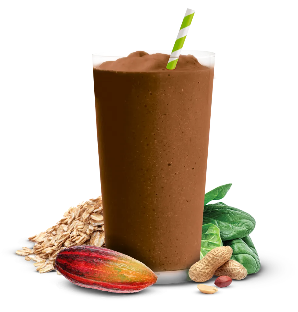 real food smoothie chocolate peanut butter blast