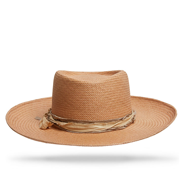 Wynwood Straw Fedora Sun Hat – Smoke 59 L / Smoke