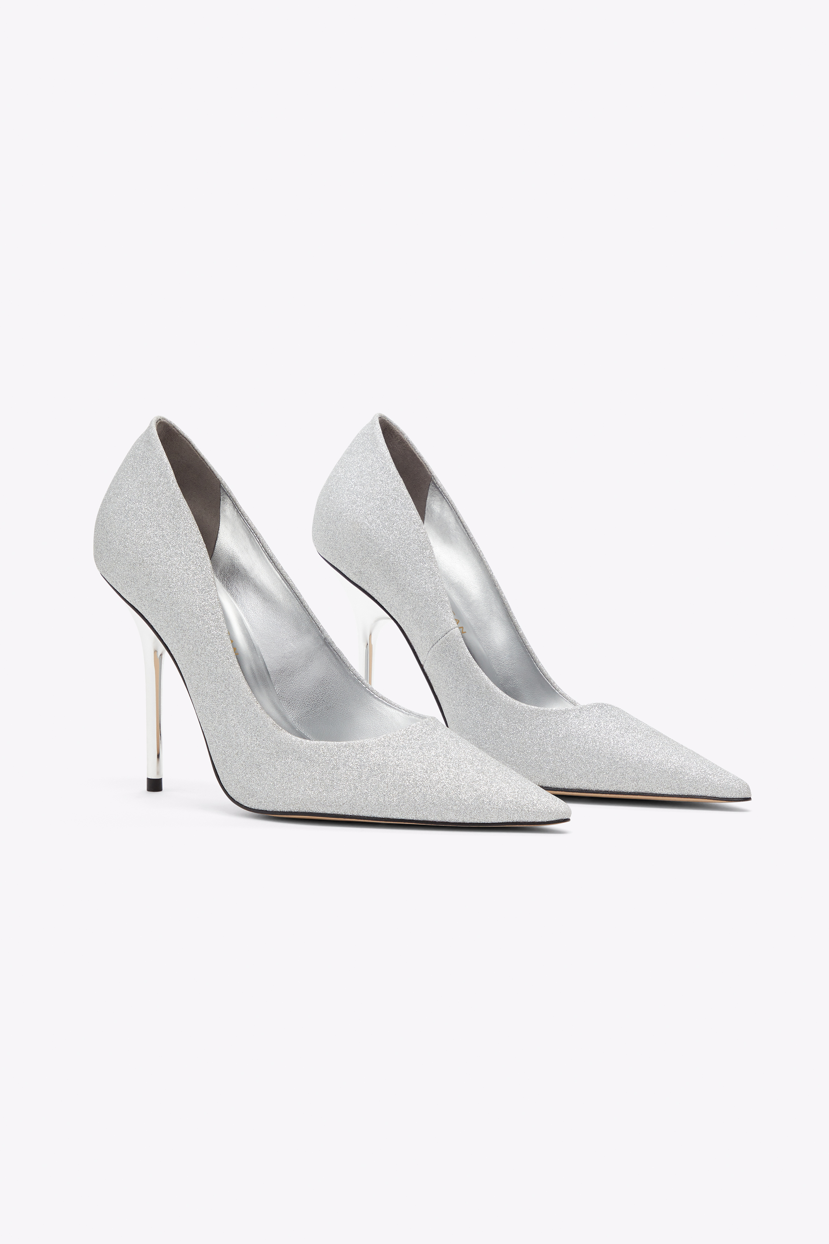 Styled with CLASSIC GLITTER HEEL | SILVER GLITTER