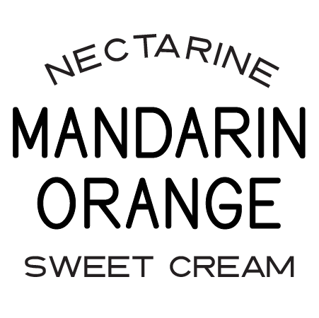 nectarine, mandarin orange, sweet cream