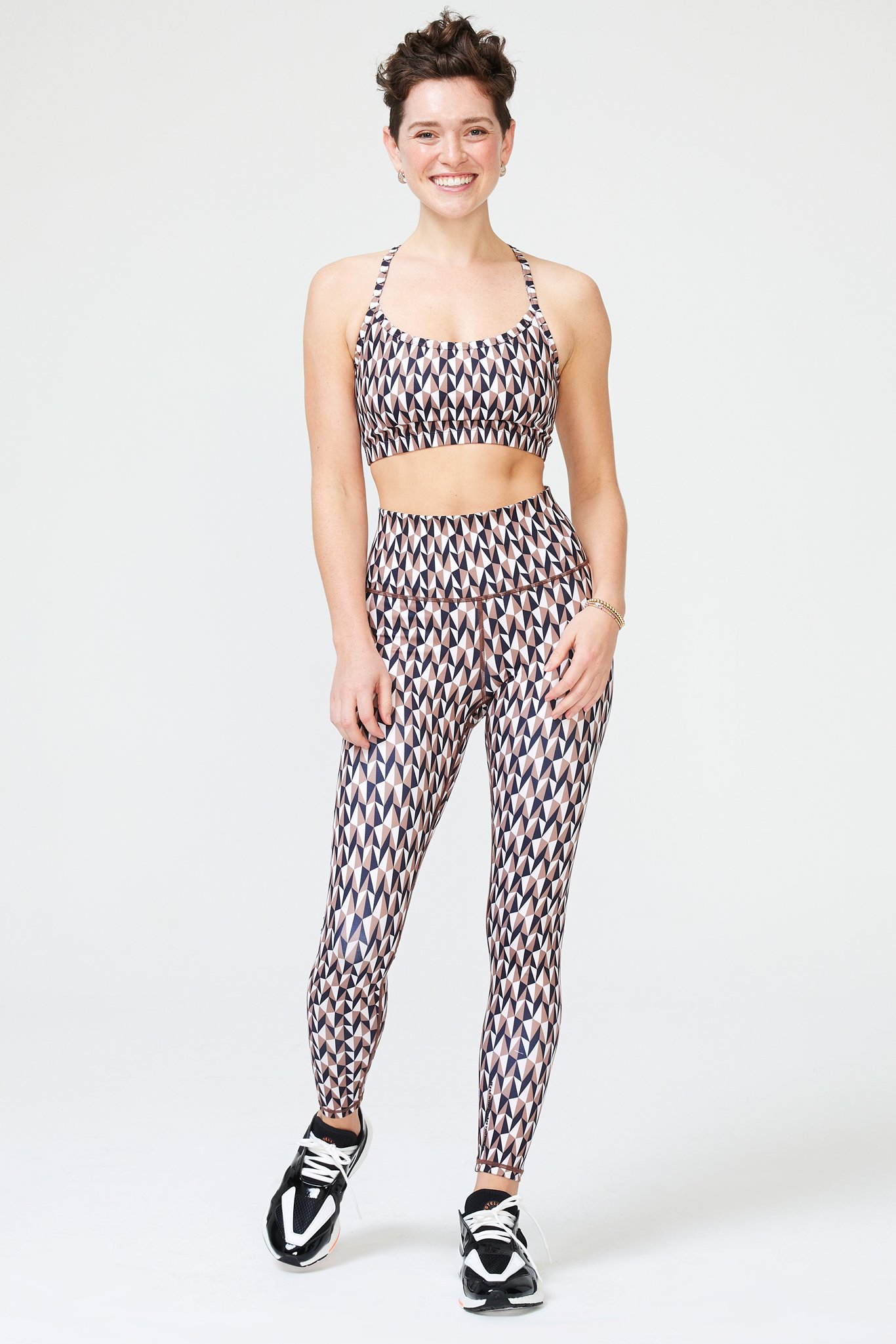 Two Tone TLC Leggings in Aztec and Camel