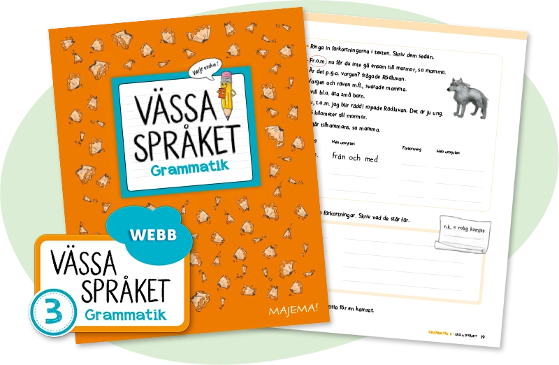 Vässa språket Grammatik, åk 3