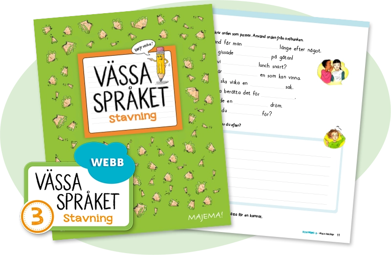Vässa språket Stavning, åk 3