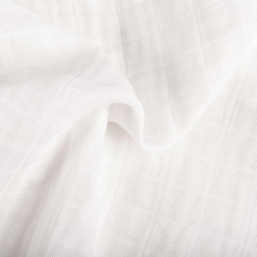 White 4 Layer Muslin Fabric