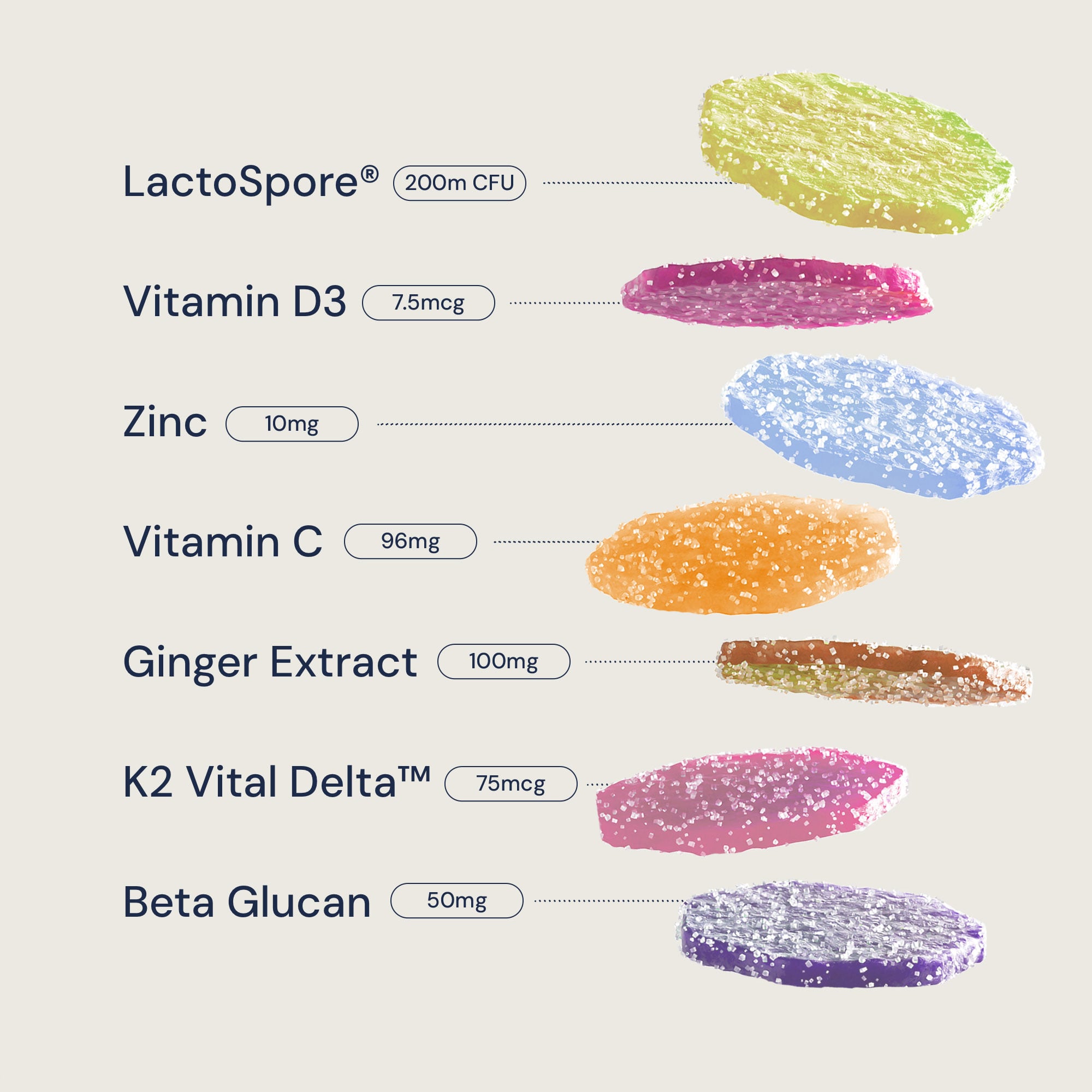 The Inner Defence Stack 2 Nourished - Inner Defence ingredients