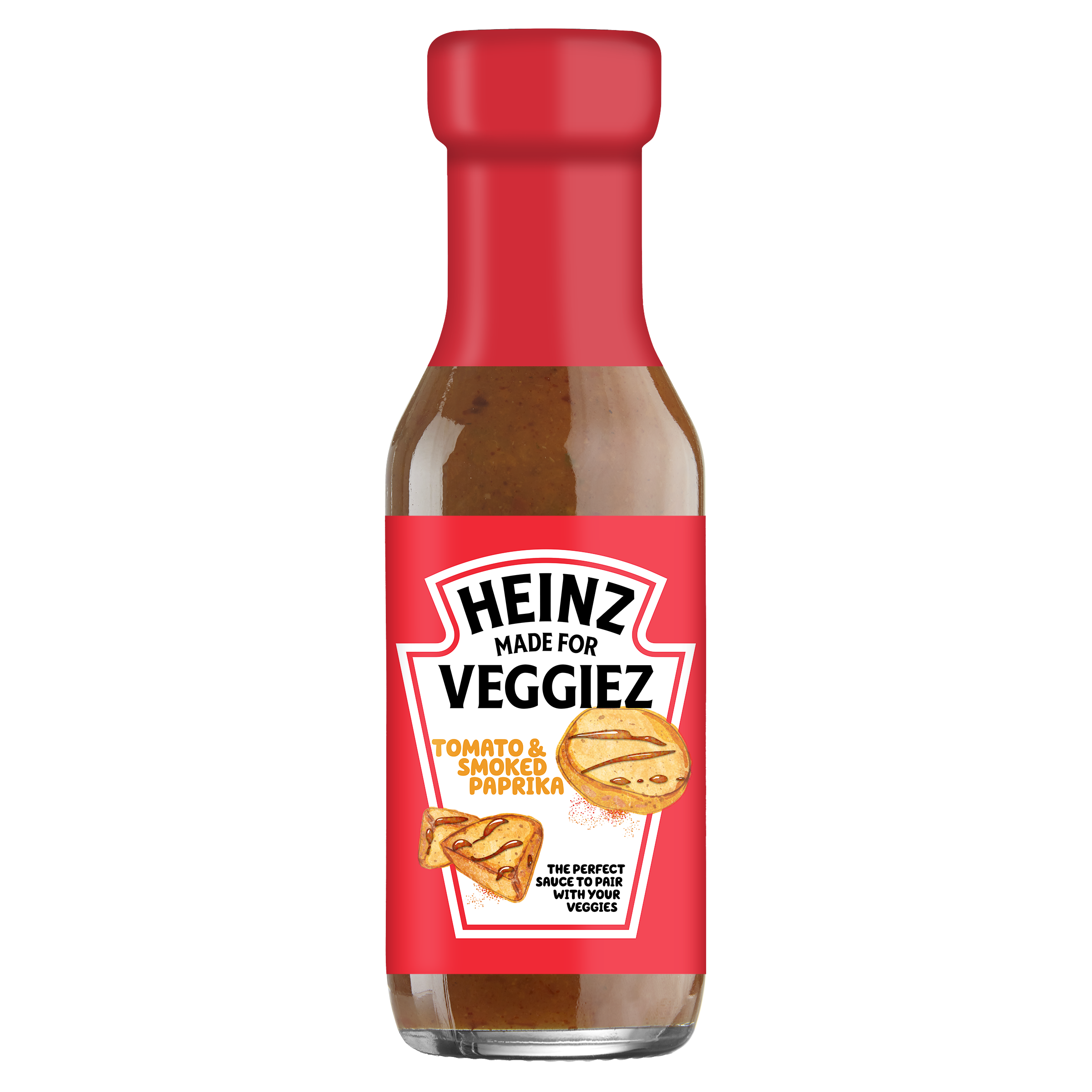 Photograph of Heinz Made For Veggiez Tomato & Paprika Sauce 250ml product