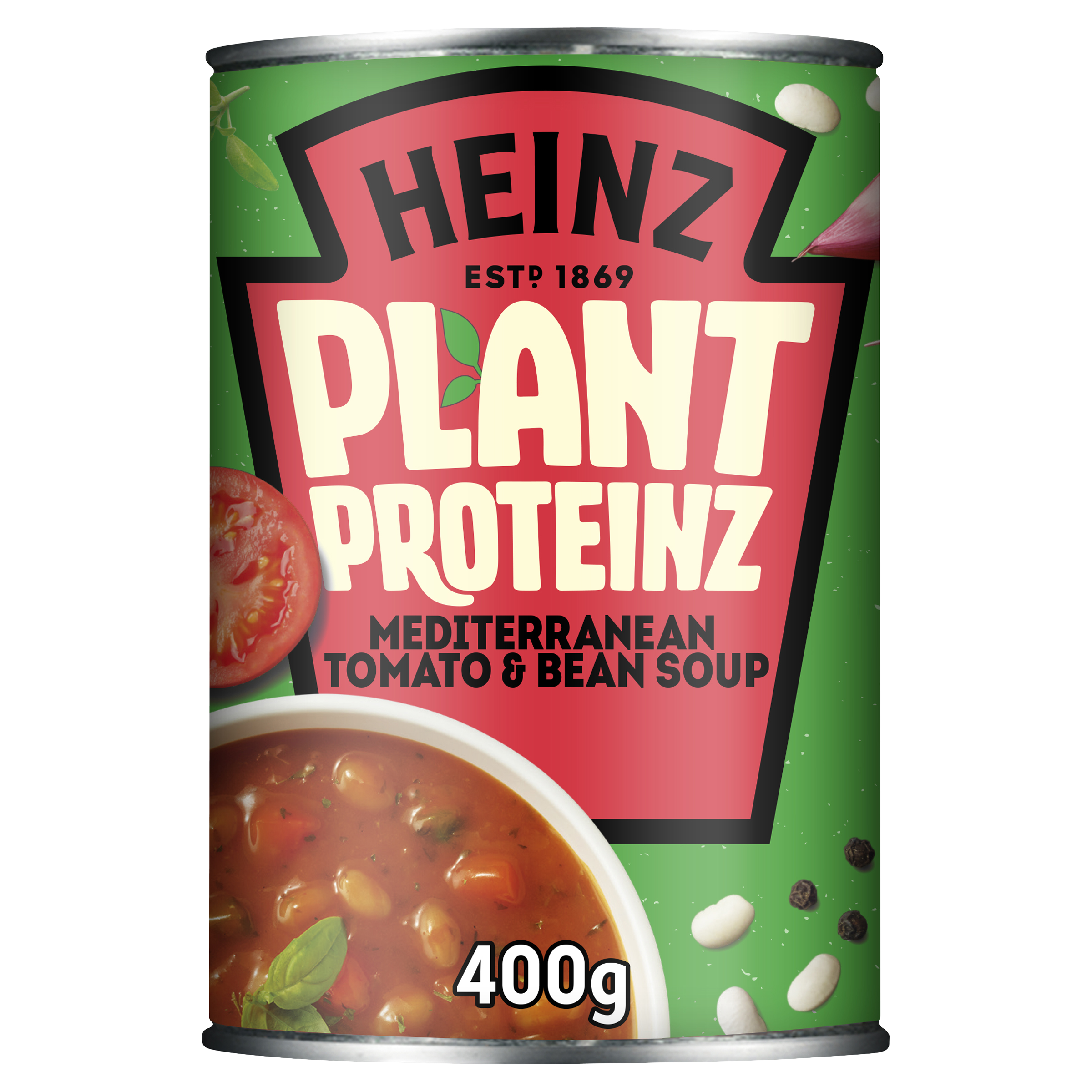 Photograph of Heinz Plant Proteinz Mediterranean Tomato Soup 400g product