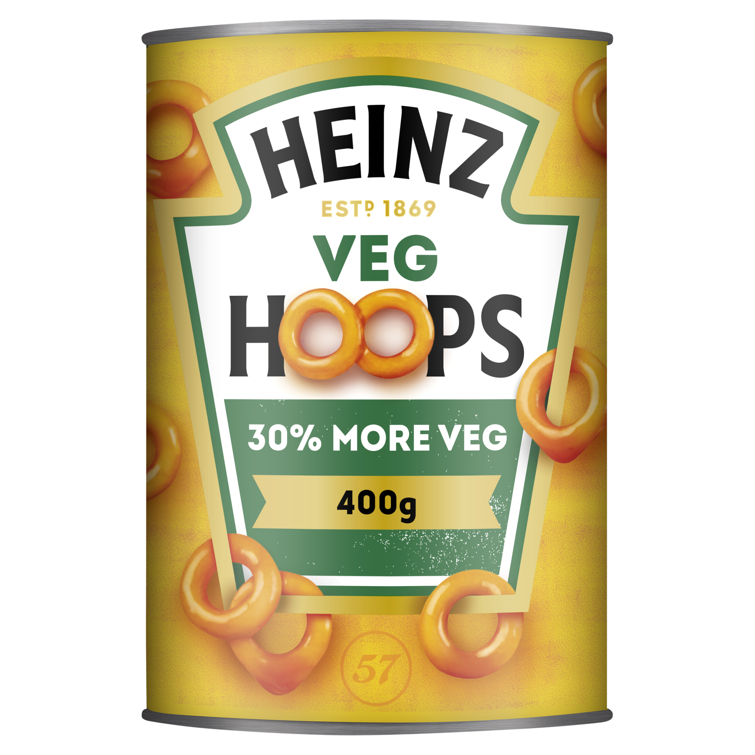 Photograph of Heinz Veg Hoops 400g product
