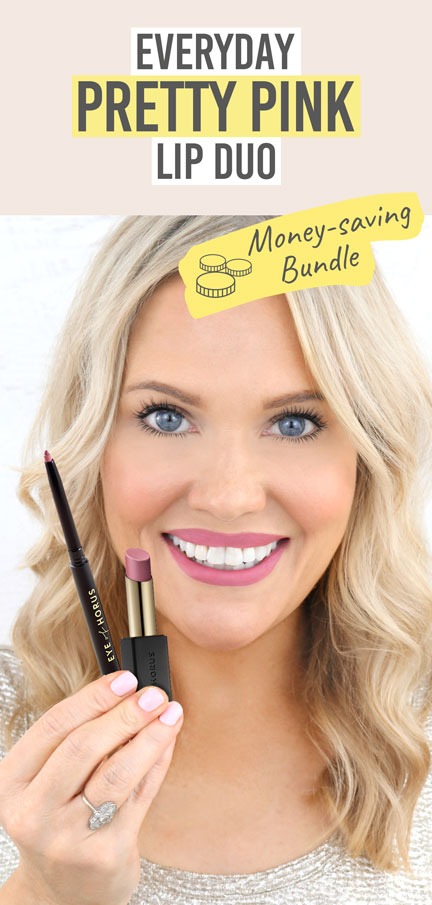 Eye of Horus Pretty Pink Lip Duo - Beauty and the Boutique - Everyday pretty pink lip duo! 