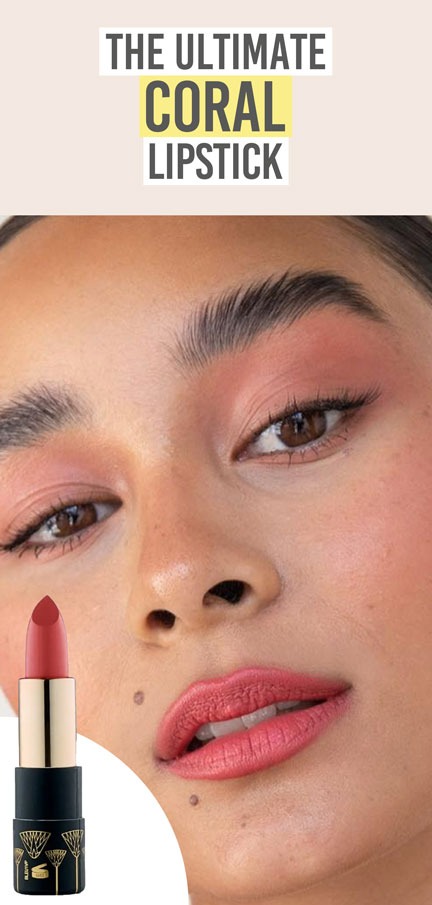 Eye of Horus Goddess Lipstick in Gaia Spice - Beauty and the Boutique - The ultimate coral lipstick!