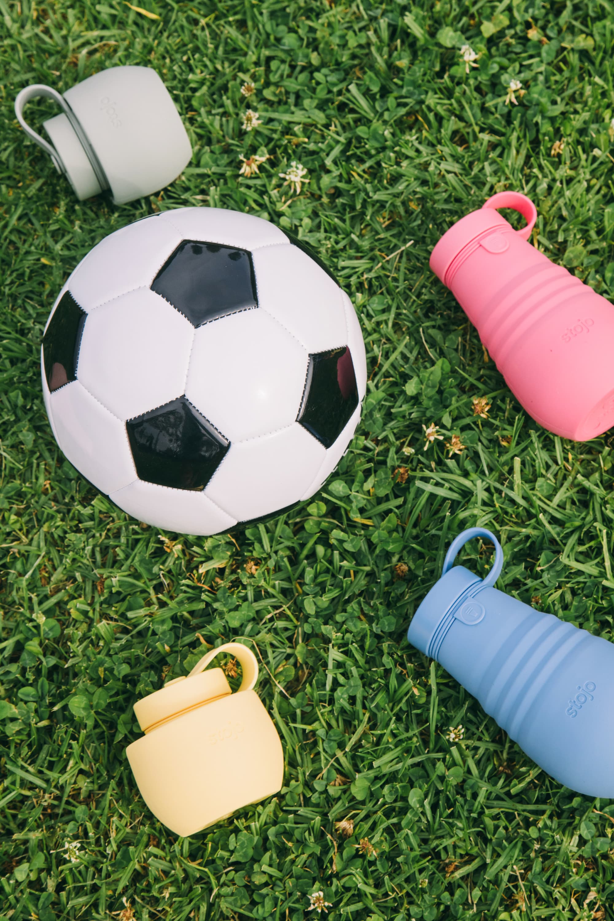 Silicone Football Soccer Ball, Sports Water Bottle Soccer