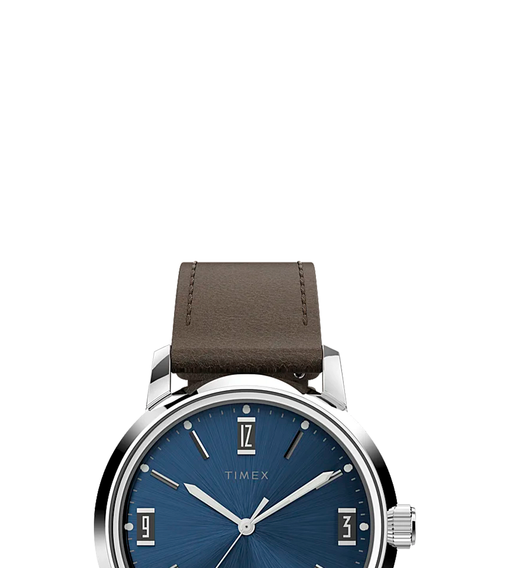 Marlin Automatic 40mm Leather Strap Watch TW2V44500 Timex US