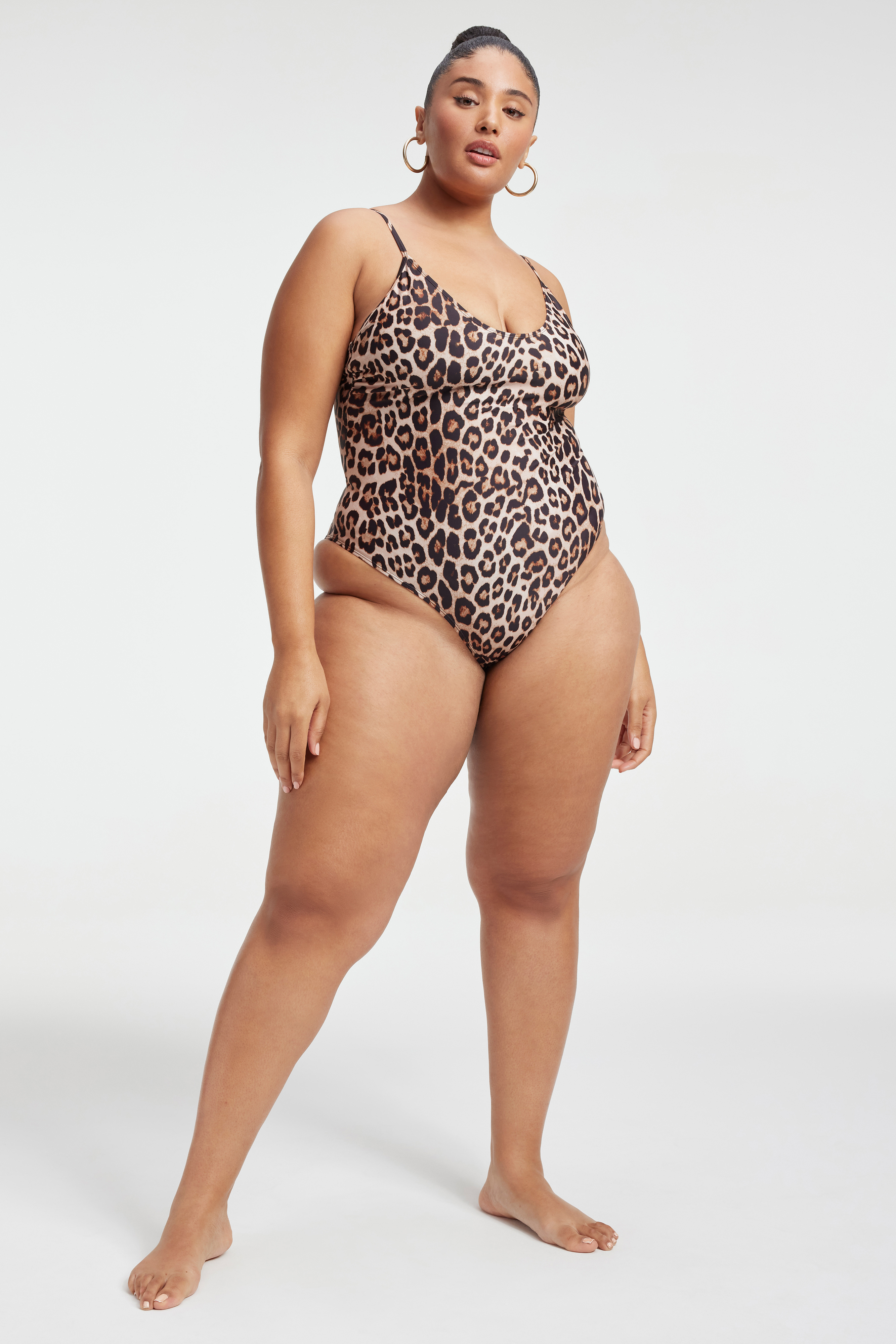 ALWAYS SUNNY ONE-PIECE SWIMSUIT in GOOD LEOPARD003 styled with our MESH WIDE PANTS in GOOD LEOPARD003, MESH MAXI SKIRT in GOOD LEOPARD003, or MESH TWIST MINI SARONG in GOOD LEOPARD003