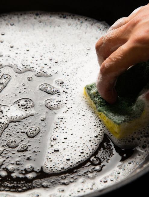 Seasoned Cast Iron Cleaning & Care