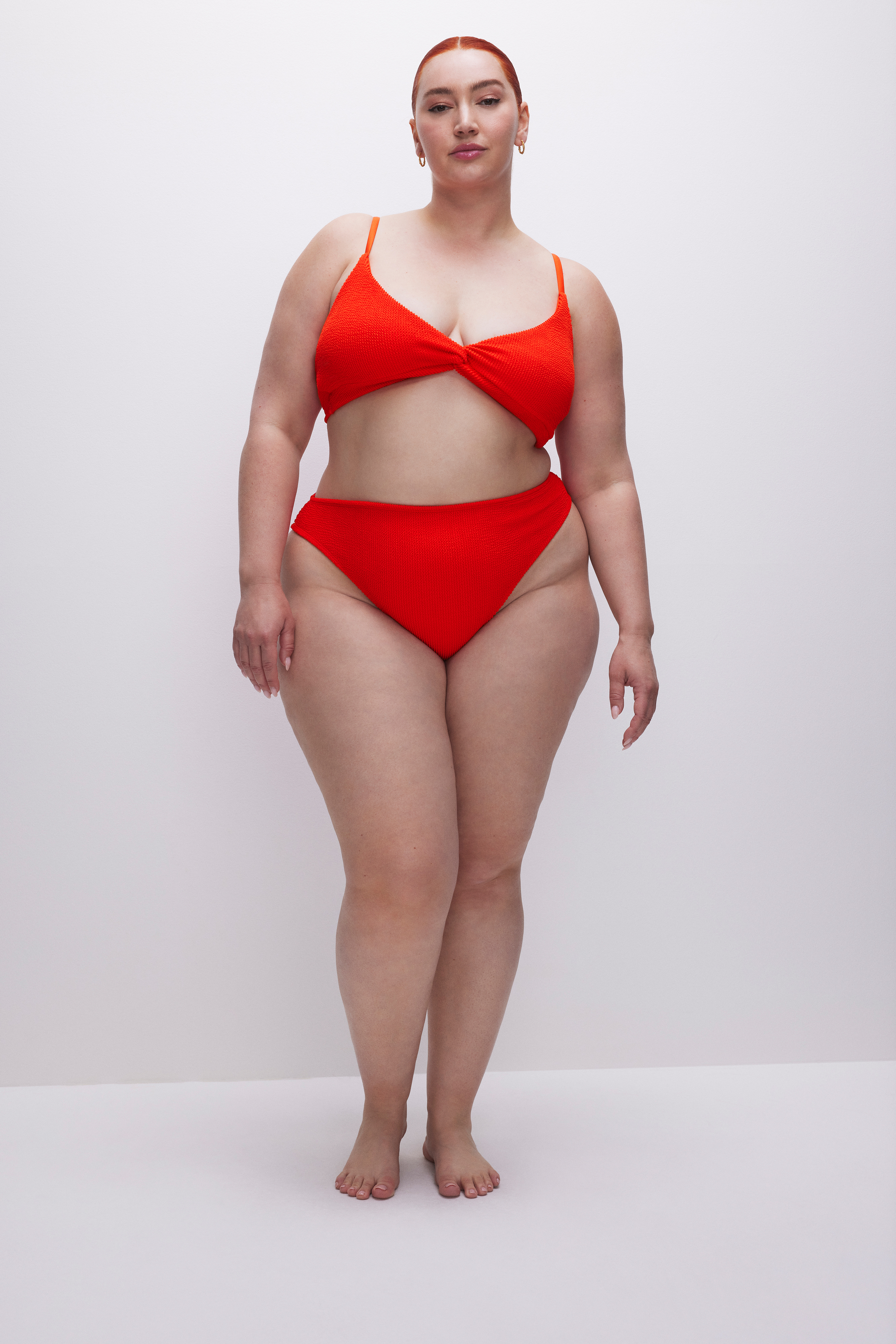 Styled with ALWAYS FITS TWIST BIKINI TOP | BRIGHT POPPY 002