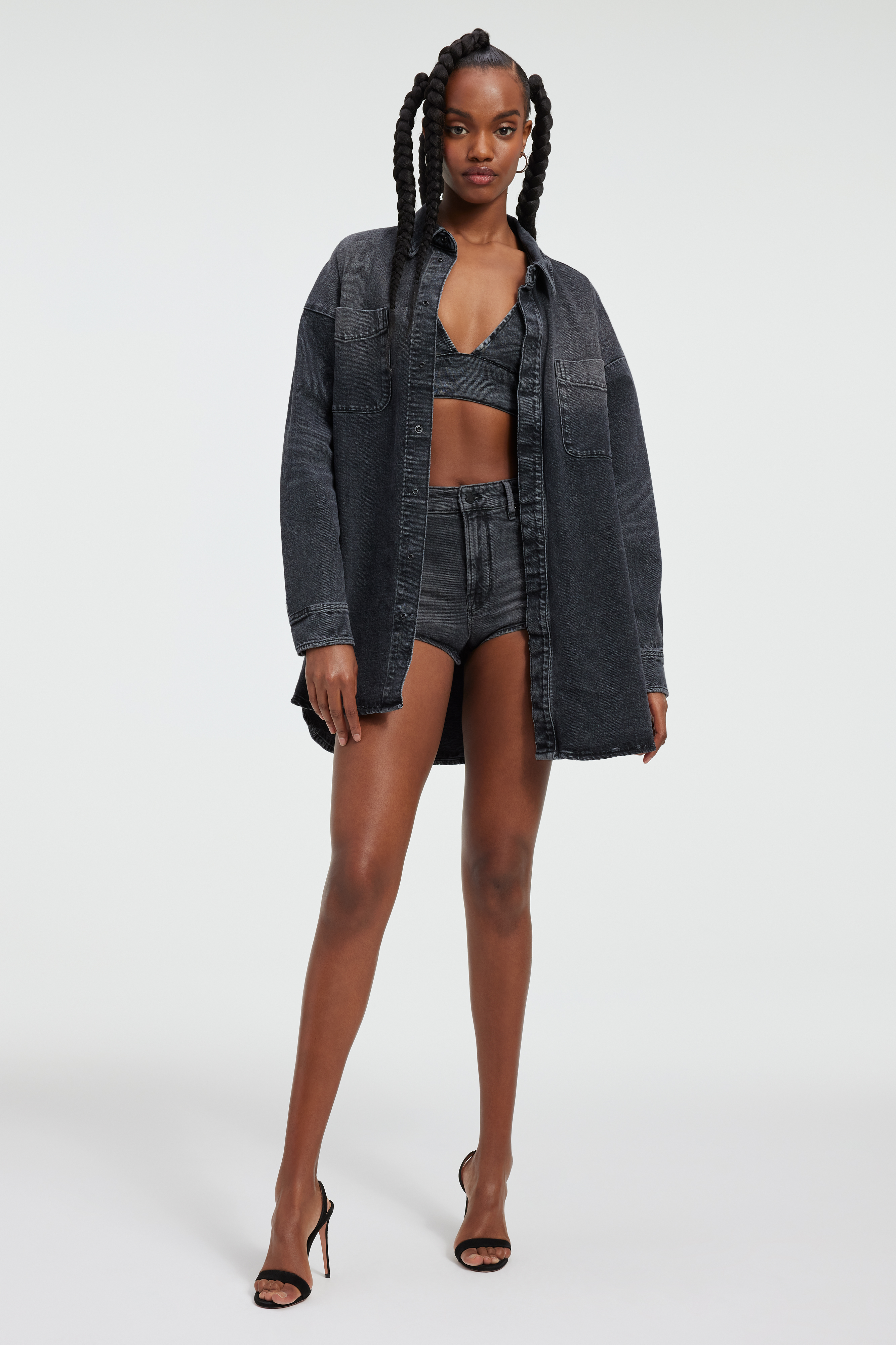 Styled with MICRO DENIM SHORTS | BLACK250