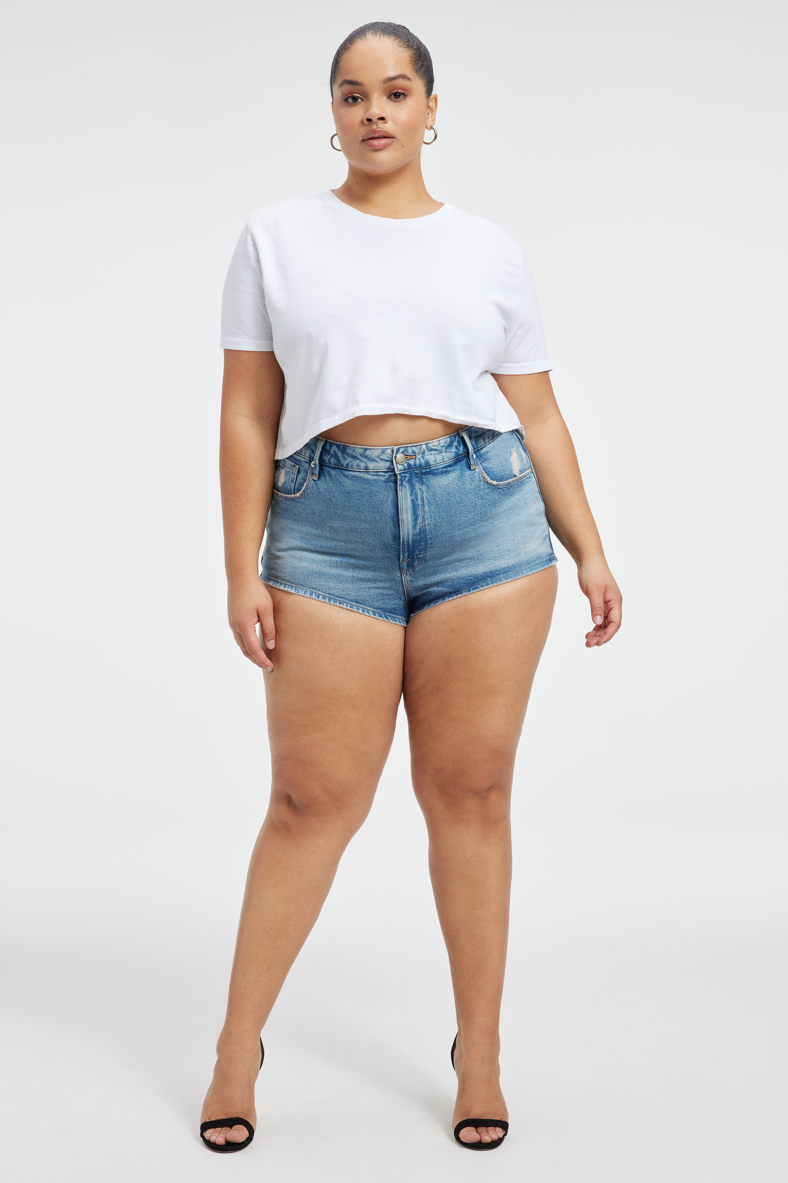 Micro short online jean