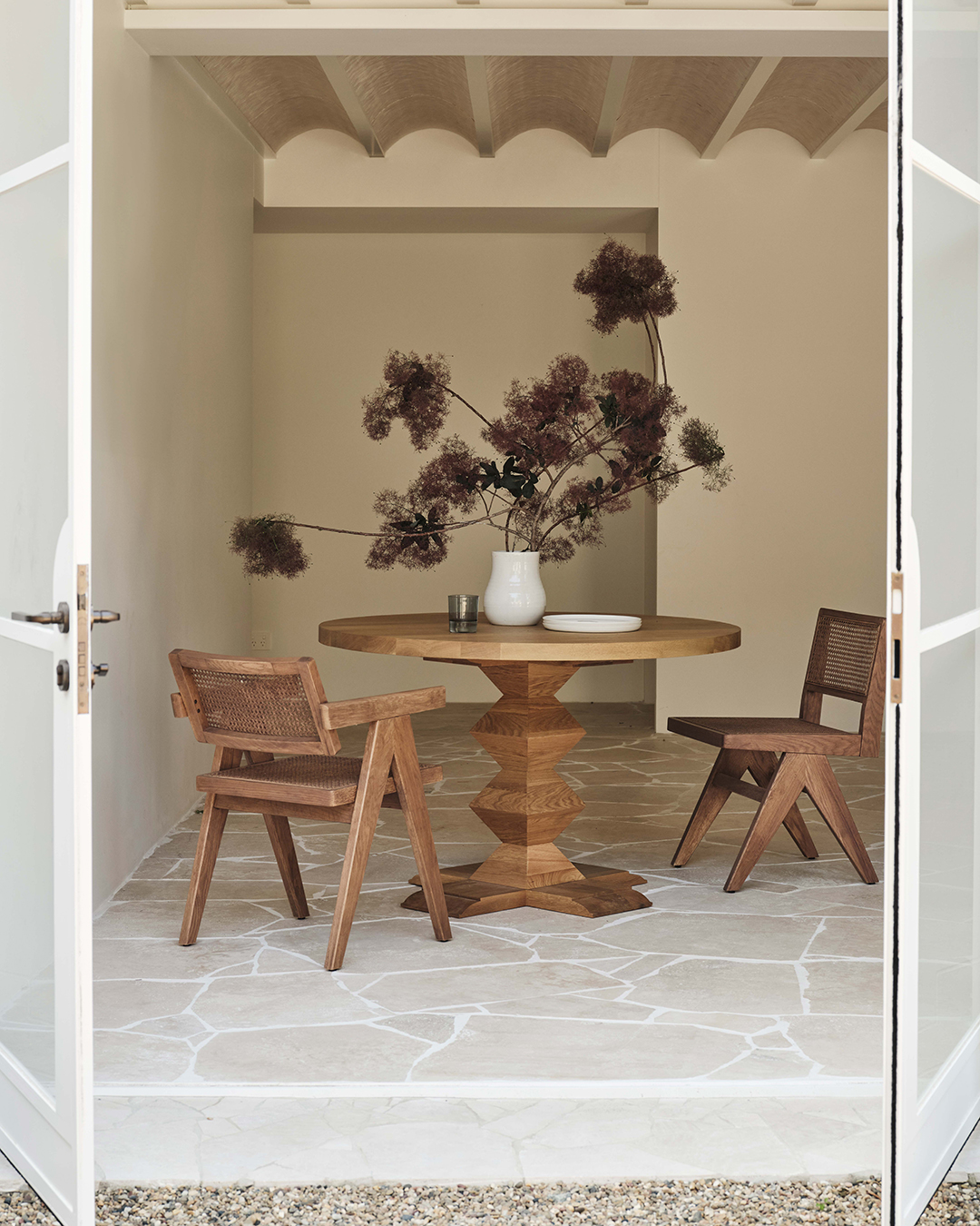 Galleria Caramel Armless Dining Chair