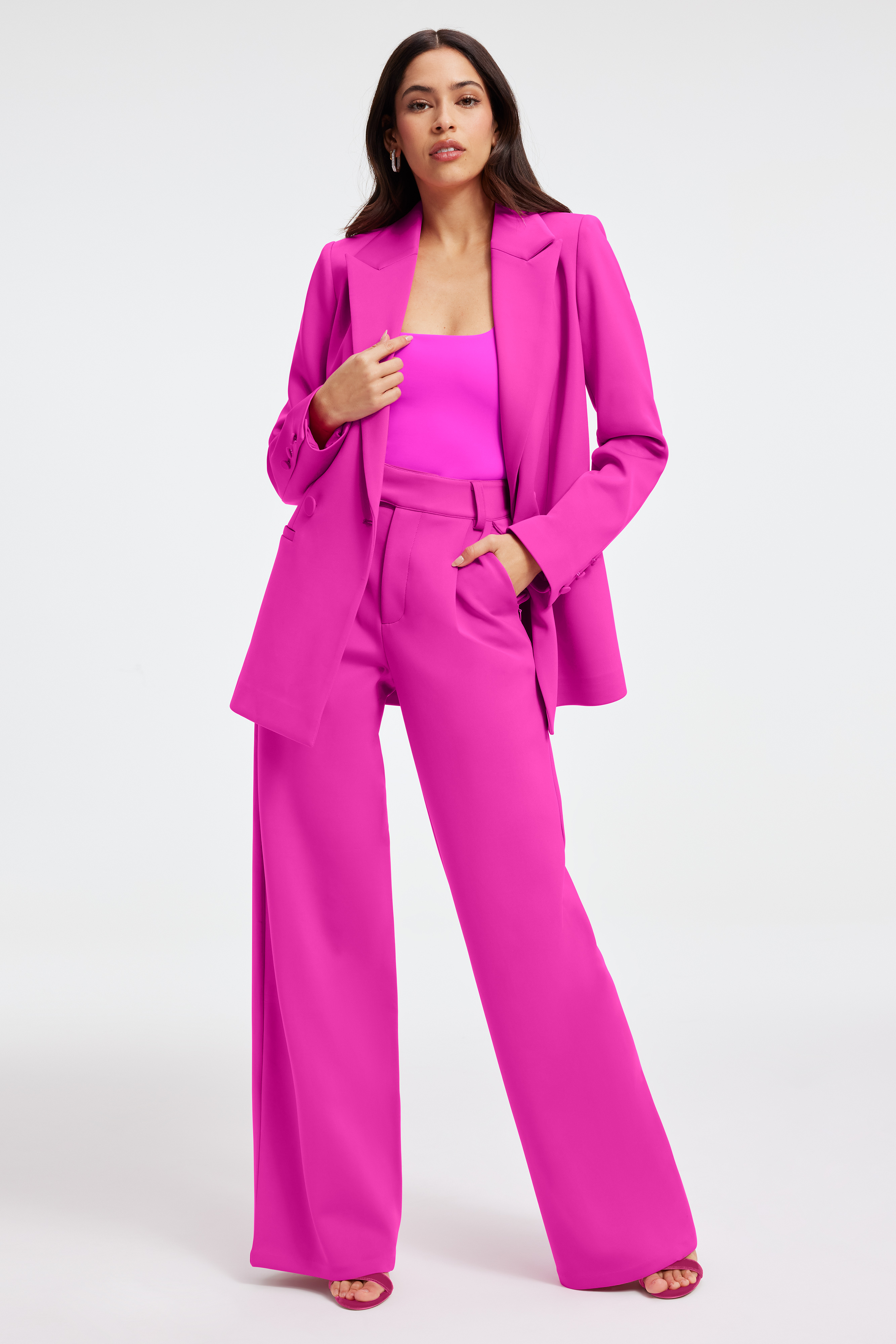 Styled with SCUBA BLAZER | FUCHSIA PINK001