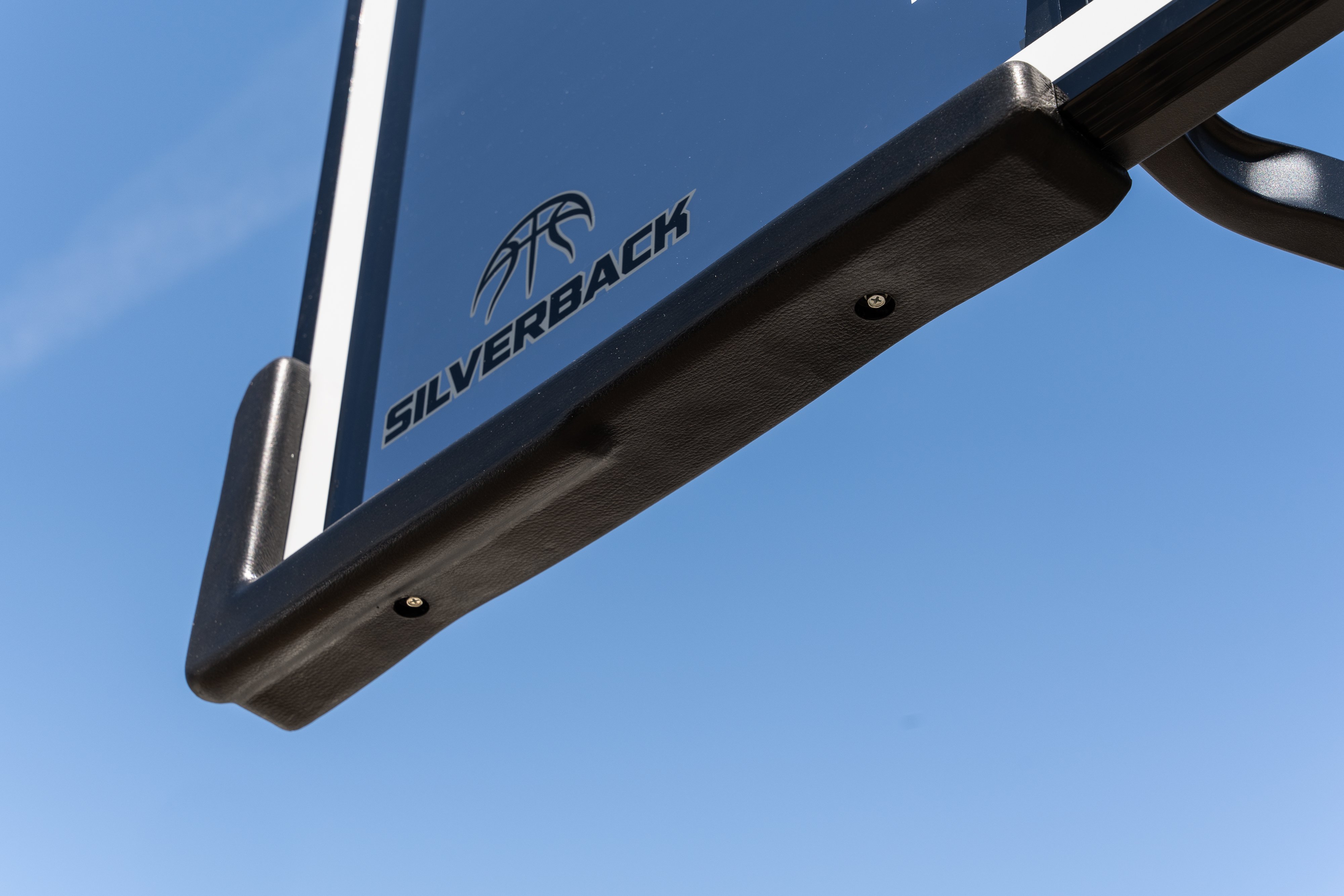 tinted glass backboard basketball goal