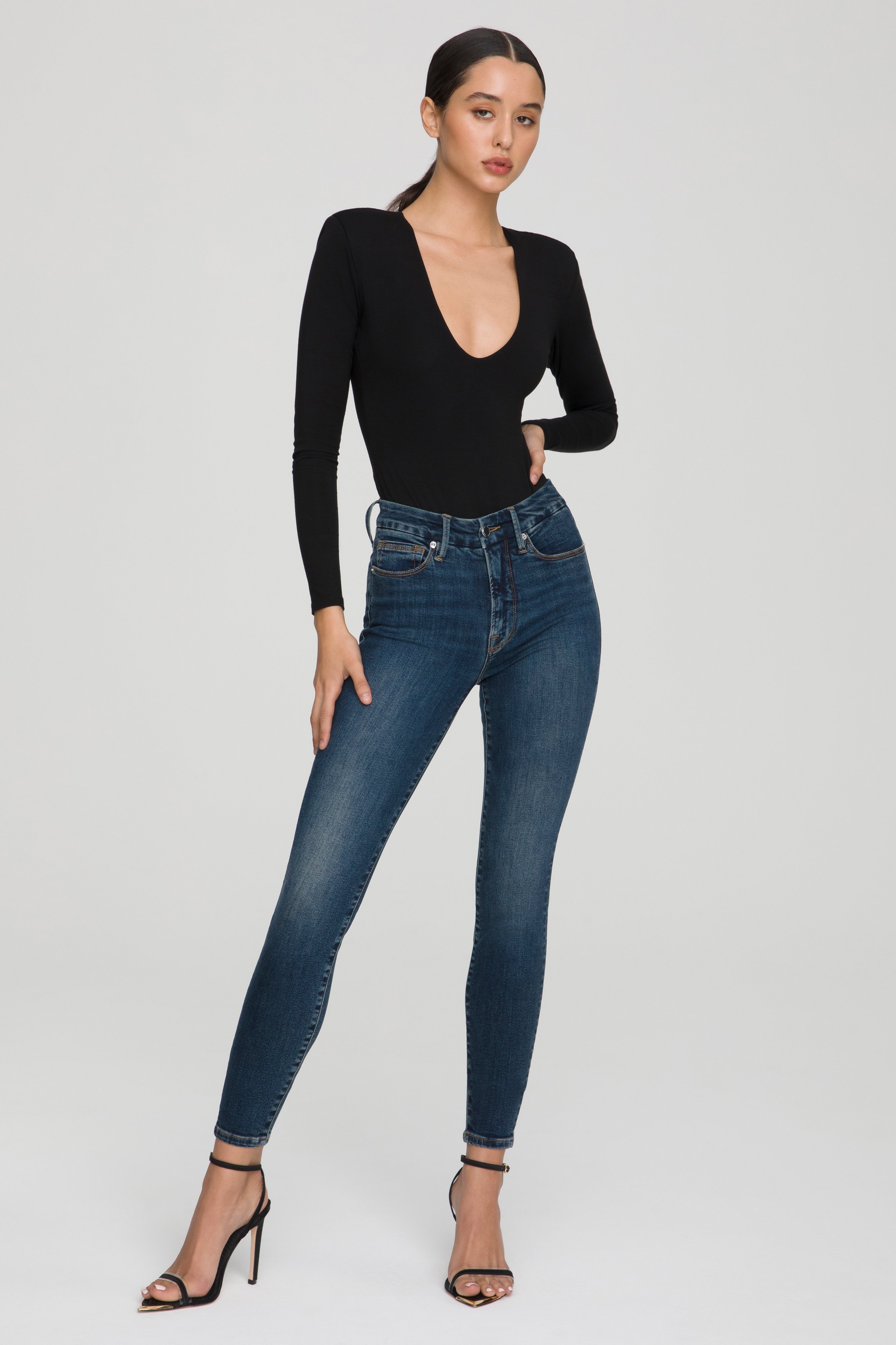 Styled with GOOD LEGS SKINNY JEANS | BLUE609
